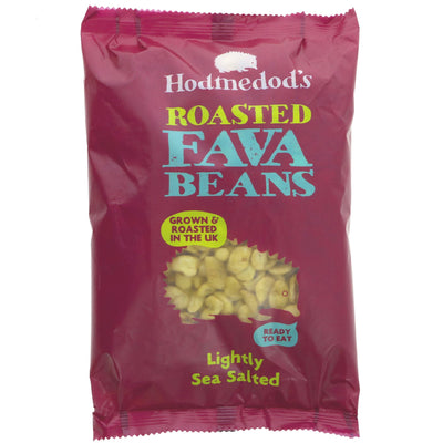 Vegan Roasted Fava Beans Sea Salted - packed with protein and fiber. Made with British-grown beans.