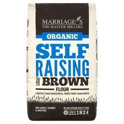 W H Marriage | Org Light Brown Self Raising Flour 1000g | 1000g