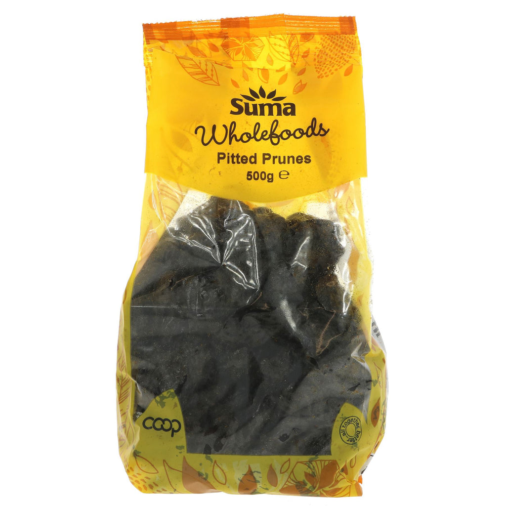 Suma Pitted Ashlock Prunes - Vegan, Sweet, Tangy, 500g