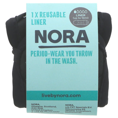 Nora | Reusable Liner Pad - Latte Pattern + Black | 1