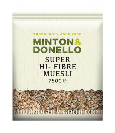 Minton & Donello | Super Hi-Fibre Muesli | 750g