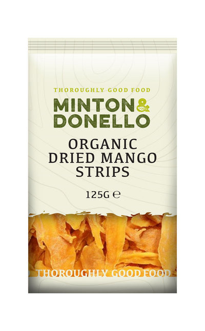 Minton & Donello | Organic Dried Mango Strips | 125g