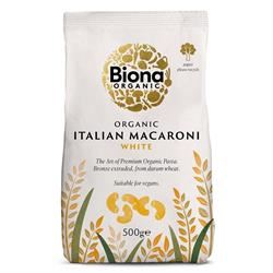 Biona | White Macaroni Pasta Organic Bronze Extruded 500g | 500g