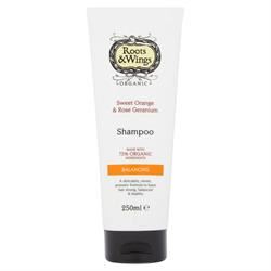 Roots and Wings | Roots & Wings Organic Sweet Orange & Rose Geranium Shampoo | 250ml