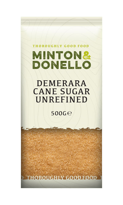 Minton & Donello | Demerara Cane Sugar Unrefined | 500g