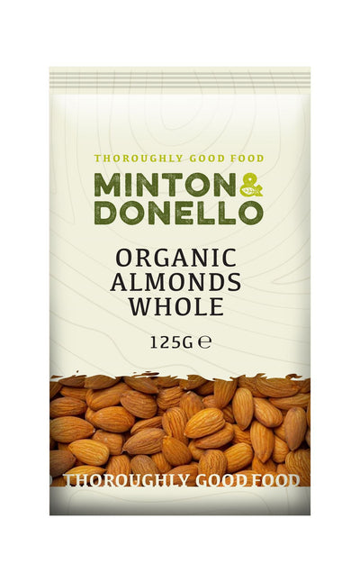 Minton & Donello | Organic Almonds Whole | 125g