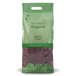 Just Natural Organic | Organic Thompson Seedless Raisins 500g | 500g