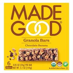 MadeGood | MadeGood Granola Bar Chocolate Banana 6 x 24g Multipack | 6 x 24gpack