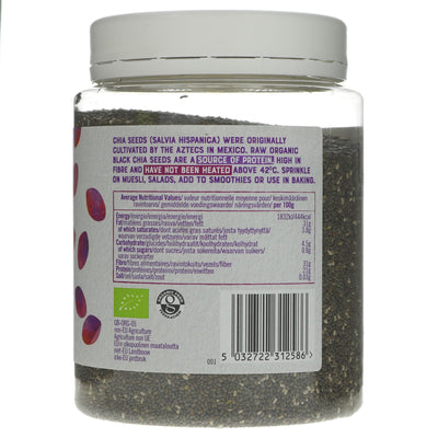 Raw Vibrant Living | Organic Black Chia Seeds | 450G