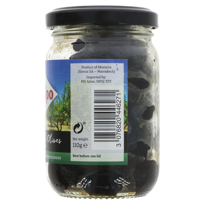 Crespo | Pitted Dry Black Olives | 110G