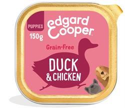 Edgard and Cooper | Duck & Chicken Broccoli Carrot & Pumpkin Tray for Puppies 150g | 150g