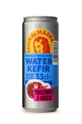 Agua De Madre | Agua de Madre Pomegranate & Hibiscus Water Kefir Can 330ml | 330ml