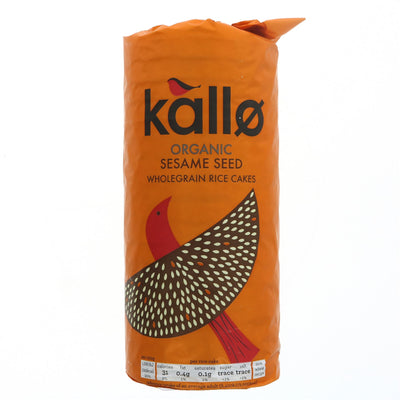 Kallo | Thick Slice Sesame Rice Cake | 130G