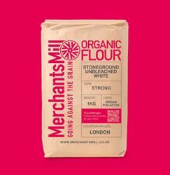 Merchants Mill | Organic Stoneground Unbleached Strong White Wheat Flour 1Kg | 1kg