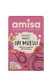 Amisa | Organic Gluten Free Fruity Oat Muesli 325g | 325g