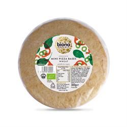 Biona | Biona Organic Mini Pizza Bases - Wheat - 4 bases per pack 300g | 300g