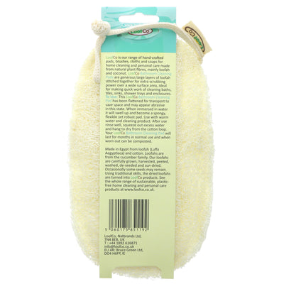 Loofco Bathroom Cleaning Pad | Natural Luffa | Vegan Scrubber