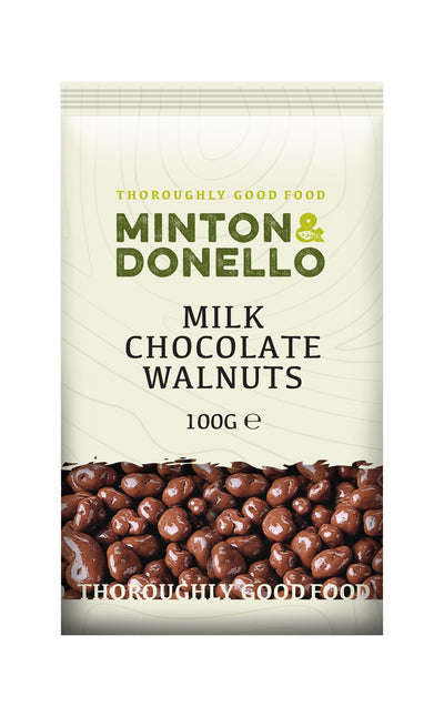 Minton & Donello | Milk Chocolate Walnuts | 100g