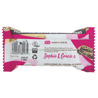 Squirrel Sisters Peanut Raspberry Natural Protein Bar - Gluten-Free, Vegan, No Added Sugar. Indulge guilt-free with this award-winning snack. #TreatYourHealth