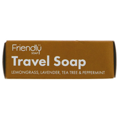 Friendly Soap | Natural Travel Soap - Lemongrass, Lavender, Peppermint, Tea Tree | 95g