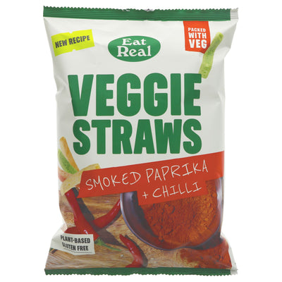 Eat Real | Veggie Straws Paprika & Chilli | 110g
