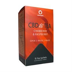 Edens Gate |  CBD Tea With Adaptogens - Cranberry & Raspberry - 15 Tea Bags | 15bag