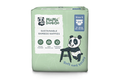 Mama Bamboo | Eco Nappies - Size 5 (X-Large) | 24pc