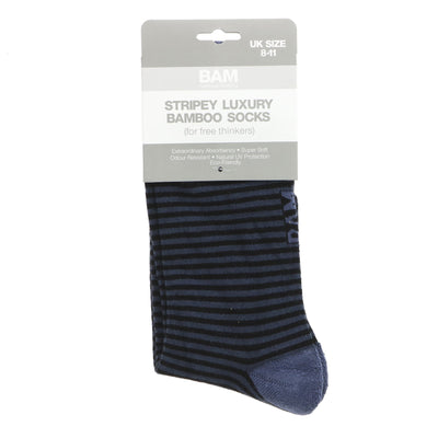 Bamboo Clothing | Mixed Narrow Stripe Socks 8-11 - Colours may vary | 1