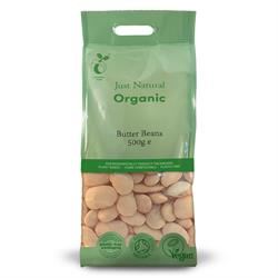 Just Natural Organic | Organic Butter Beans 500g | 500g