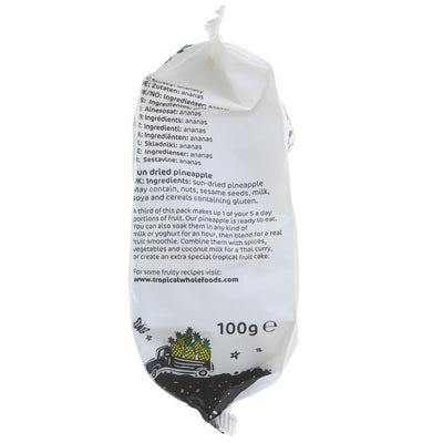 Tropical Wholefoods | Sun Dried Pineapple | 100g