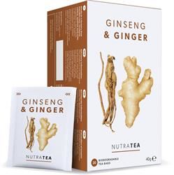 Nutratea | NutraTea Ginseng & Ginger - 20 Tea Bags | 20 sachet