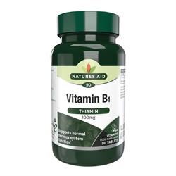 Natures Aid | Vitamin B1 (Thiamin) 100mg 90 Tabs | 90 tablet