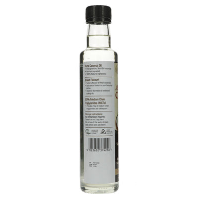 Natures Aid | Liquid Coconut Oil - Premium - 93% MCTs, great for cooking | 250ml