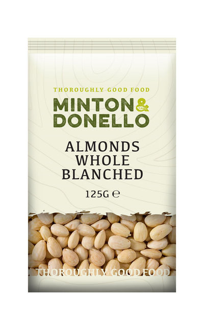 Minton & Donello | Almonds Whole Blanched | 125g