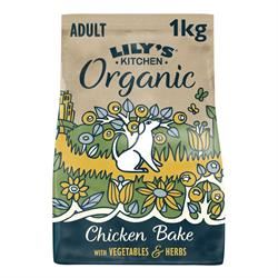 Lilys Kitchen |  Organic Chicken with Vegetables Bake for Dogs 1kg | 1000g