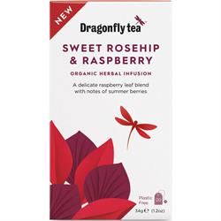 Dragonfly Tea |  Dragonfly Sweet Rosehip & Raspberry Organic Herbal Tea 20 bag | 20bag