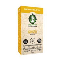 Body and Mind Botanicals | Organic Hemp Tea - Ginger - 350mg CBD - 1 Box x 10 Teabags | 24g