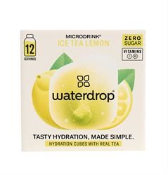 Waterdrop | Ice Tea Lemon Microdrink - Hydration Cubes 12 Capsule | 12 capsule