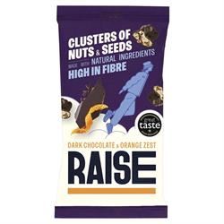 RAISE Snacks | Dark Chocolate and Orange Clusters of Nuts and Seeds 35g | 35g