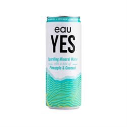 eauYES Sparkling Mineral Water | eauYES Pineapple & Coconut Sparkling Mineral Water 330ml | 330ml