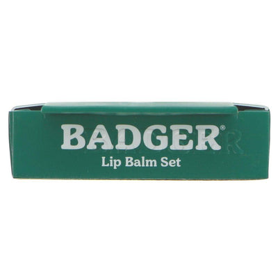 Badger Balm | Lip Balm Sticks - Green Pack - Ginger,unscent,tangerine,mint | sticks