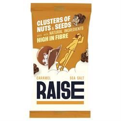 RAISE Snacks | Caramel Sea Salt Chocolate Clusters of Nuts and Seeds 35g | 35g