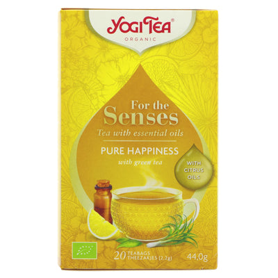 Yogi Tea | Pure Happiness - GreenTea, Lemon\Lemongrass Oil | 17 bags