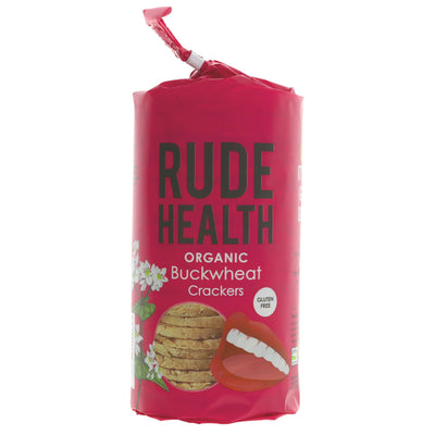 Rude Health Buckwheat Crackers - Gluten-Free, Organic, Vegan Snack with Fiber & No VAT!