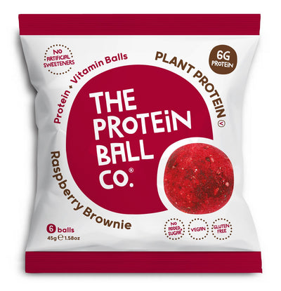 The Protein Ball co | R/berry Brownie Pro + Vit Balls | 45g