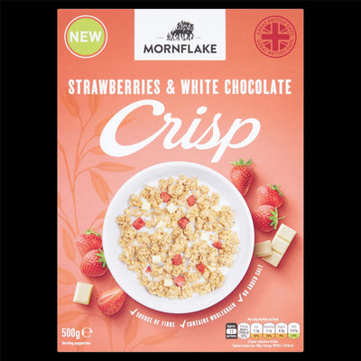 Mornflake | Strawberry & White Choc Crisp | 500g