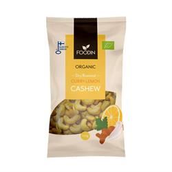 Foodin | FI Organic Dry Roasted Curry-Lemon Cashew 120G | 120g