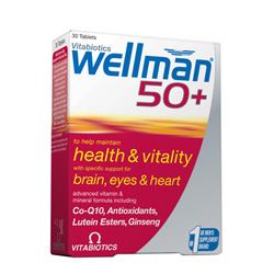 Vitabiotic | Wellman 50+ 30 Tabs | 30 tablet