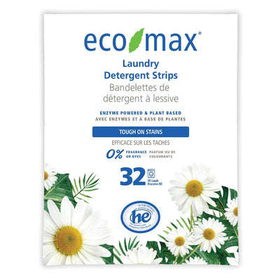 Eco-Max | Laundry Detergent Strips Fragrance Free | 32pc