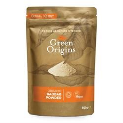 Green Origins | Organic Baobab Powder (Raw) 80g | 80g